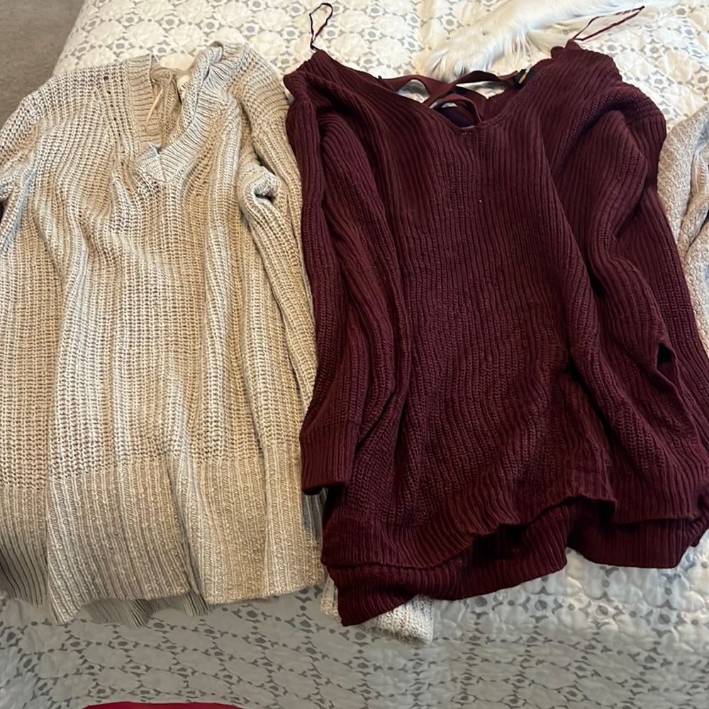 5 in total: Sweaters